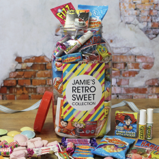 Hampers and Gifts to the UK - Send the Giant Retro Sweet Jar